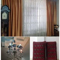 وسایل خونه پرده و دستک و پشتی دستباف ترکمن