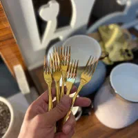 چنگال و کارد طلایی