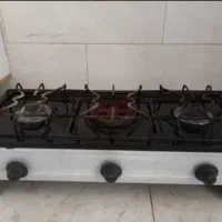 گاز سه شعله رومیزی کاملا تر و تمیز