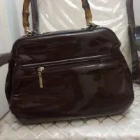 کیف ورنی قهو ه ای