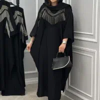 مانتوعبایی نگین دار زنجیری