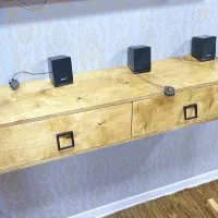 باکس زیر تلوزیون چوبی