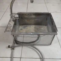شیر آب تک با سینک کوچک مناسب کارگاه و مغازه