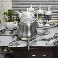 کتری قوری استیل با قوری