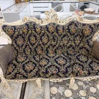 مبل سلطنتی 9 نفره کاملآ سالم چوب راش