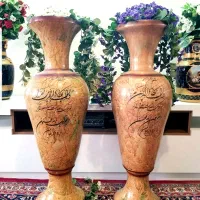 گلدان سفالی ایستاده دکوری بزرگ با ارتفاع یک متر