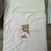 دو عدد پتو ترک بچه ابعاد یک متر و‌خرده ای