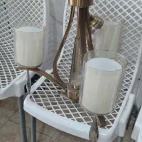 لوستر ۳ شاخه استیل