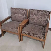 مبل دسته دار چوبی