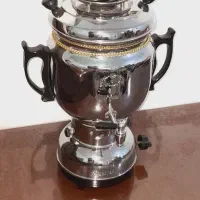 سماور نو آکبند و کتری قوری لعابی