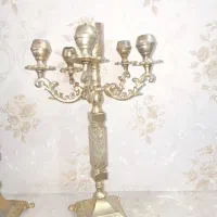آینه و شمدان برنجی