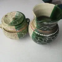 پارچ و دیزی سفالی و وسایل قدیمی