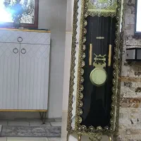 ساعت برنجی ایستاده گل رز