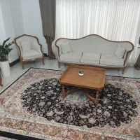 دو تخته قالی 700 دست بافت نمای سلیمان 8 رنگ