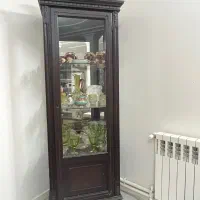 ویترین چوپی شیشه ای ظرف