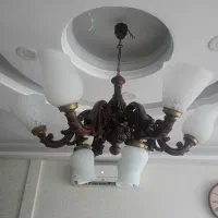 لوستر چوب راش منبت‌کاری