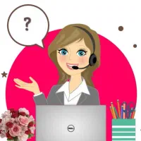 منشی در دفتر اداری