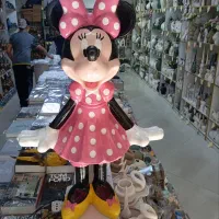 میکی موس ایستاده کنار سالنی