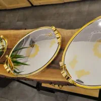 سینی بیضی رنگ پرطرفدار سیلور طلایی متفاوت