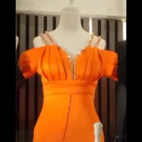 لباس مجلسی رنگ نارنجی