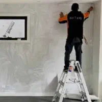 نصب کاغذ دیواری (پوستر۳بعدی)ونقاشی ساختمان