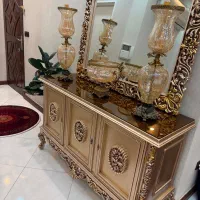 اینه کنسول و میز تی وی همراه با شیشع نو