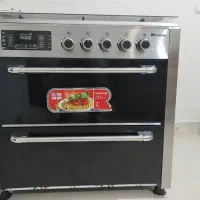 اجاق گاز طرح فر یکسال کارکرده ترموکوبل دار ۵ شعله