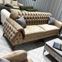مبل پاریس چستر قهوه ای -زرکالا اقساطی مدل 192