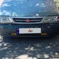 سواری پراید نقره ای