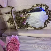 اینه شمعدان برنز