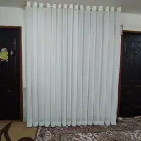 پرده حریر دوخت ساده متراژ 6 متر ارتفاع دلخواه شما