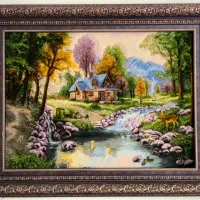 تابلو فرش دستباف ابریشم
