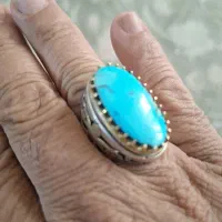 انگشتر نقره ۹۲۵ فیروزه نیشابور