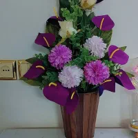 گل مصنوعی پایه چوبی شیک آک