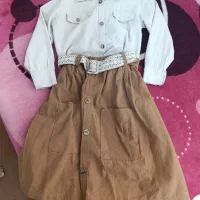 پیراهن نخی  دخترانه