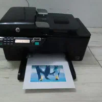 پرینتر 4 کاره رنگی HP با کارتریج نو درحال کارکردن