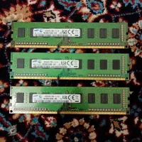 3عدد رم سامسونگ 4 گیگ ddr3 باس 1600