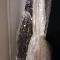 دو پرده تور با دو والان مخمل لمه با دوقاب