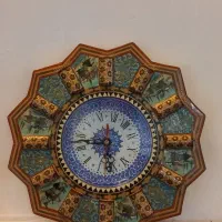 ساعت دیواری خاتم کاری شده نو