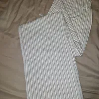 ۲ عدد شلوار کتان کرمی و نسکافه ای