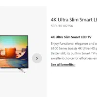 تلویزیون فیلیپس 6100 نت فیلیکس 4K