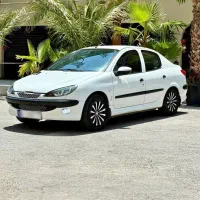 پژو 206 sd v8 94 سفید بدون رنگ فول لوازم