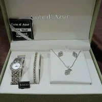 ست ساعت مچی، دستبند و گردنبند Cote d' Azur اصل