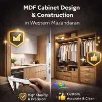 طراحی و اجرای کابینت و کمد MDF سفارشی در شهسوار