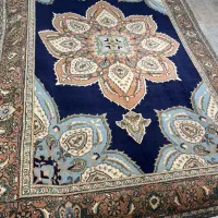 فرش سرمه ای هریس تبریز آنتیک