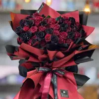 دسته گل روبانی