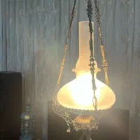 دو عدد لوستر برنز قدیمی