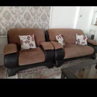 فروش یکدست مبلمان چرم مخمل ۶ نفره