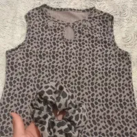 کش مو و کراپ پلنگی ست