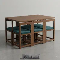 میز و صندلی چوبی تلارا